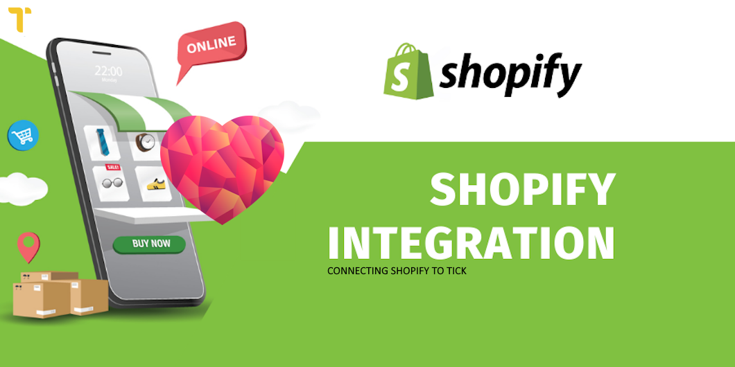 Shopify order data next to a ticket