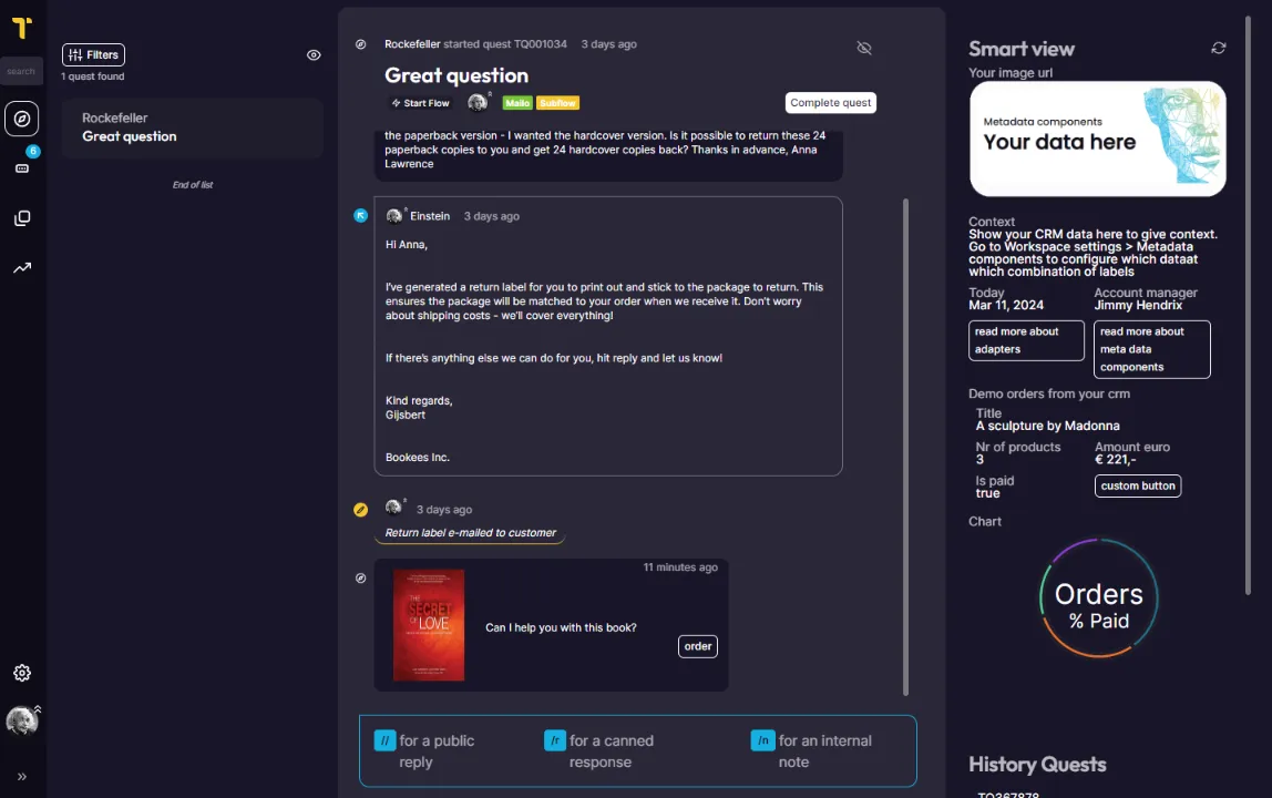Metadata component